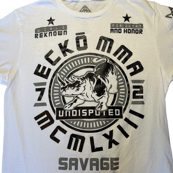 ECKO UNLTD MMA White Glory And Honor Tee Medium - Picture 5 of 9